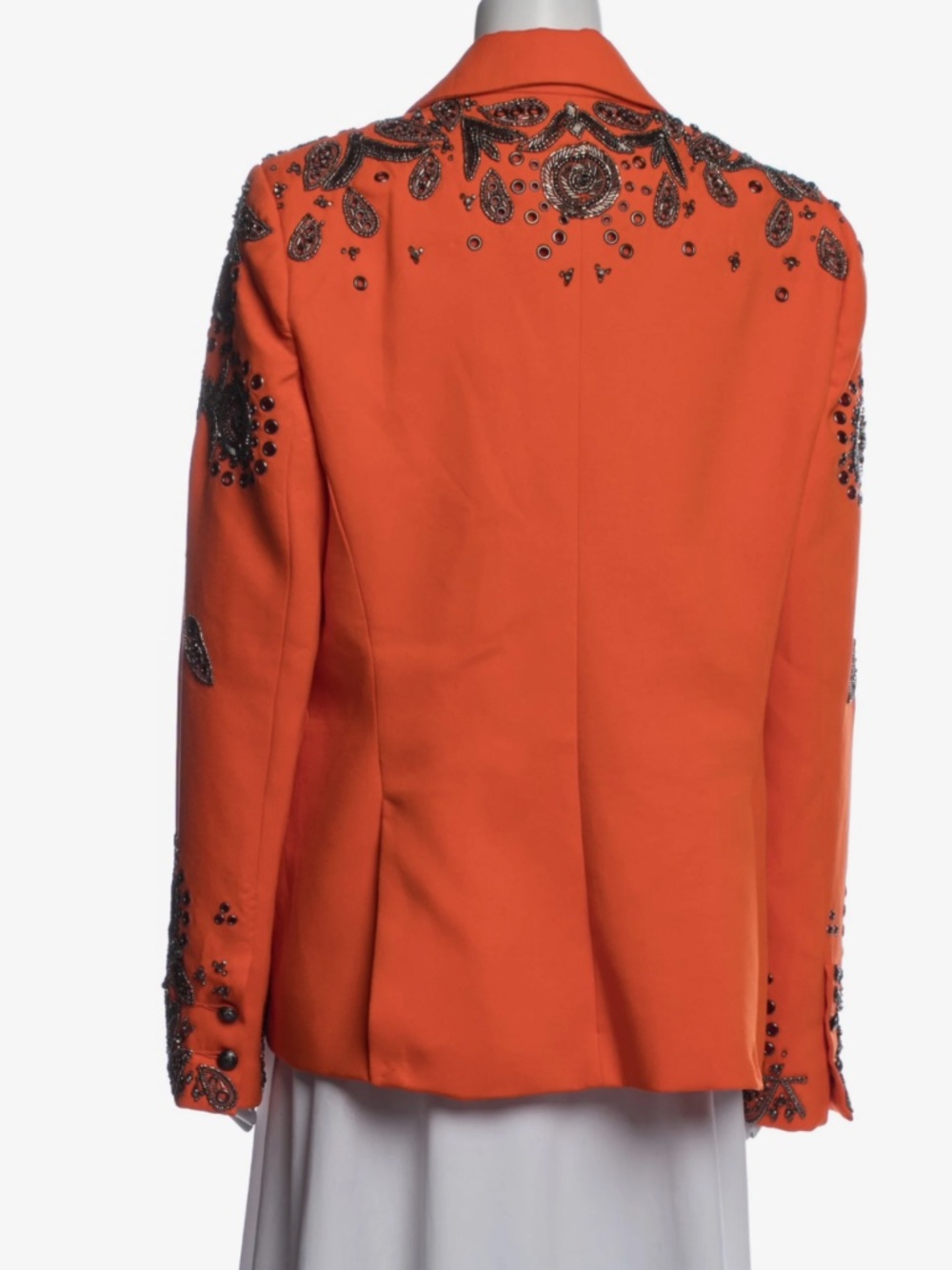 NEW! L'agence Orange Beaded Blazer Size 2 - Picture 3 of 16